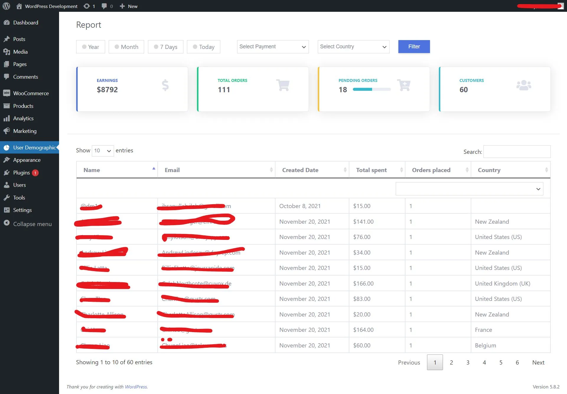 WooCommerce Customer Filter & Analytics (Putler Integration)